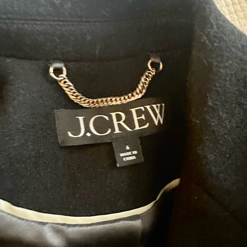 J Crew Black Wool Double-Breasted Blazer - Picture 4 of 6